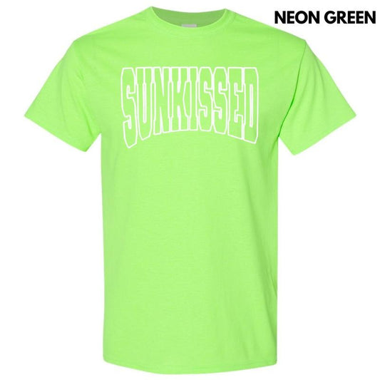 White Sunkissed Puff Gildan Short Sleeve T-Shirt