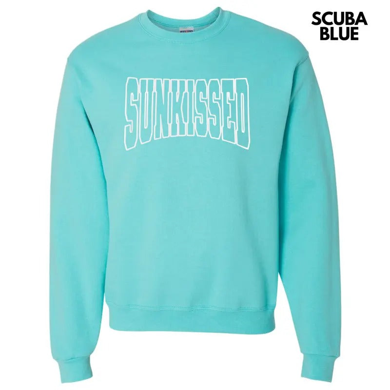 White Sunkissed Puff Sweatshirt