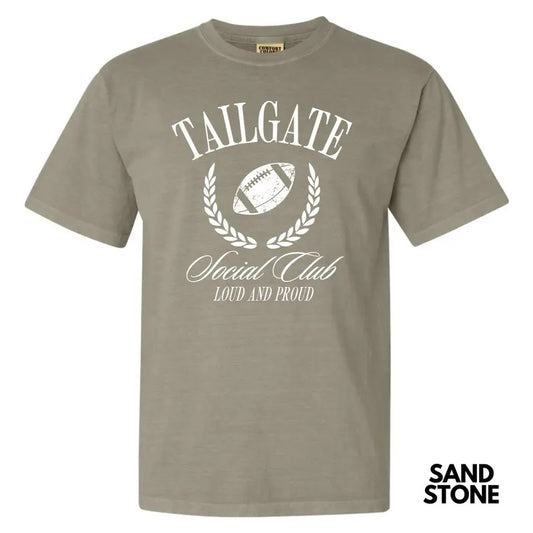 White Tailgate Social Club Comfort Colors T-Shirt 'NLB'