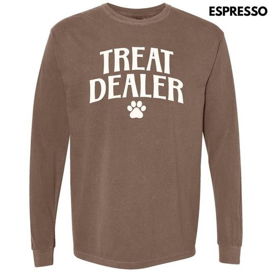 White Treat Dealer Long Sleeve Comfort Colors T-Shirt 'NLB'