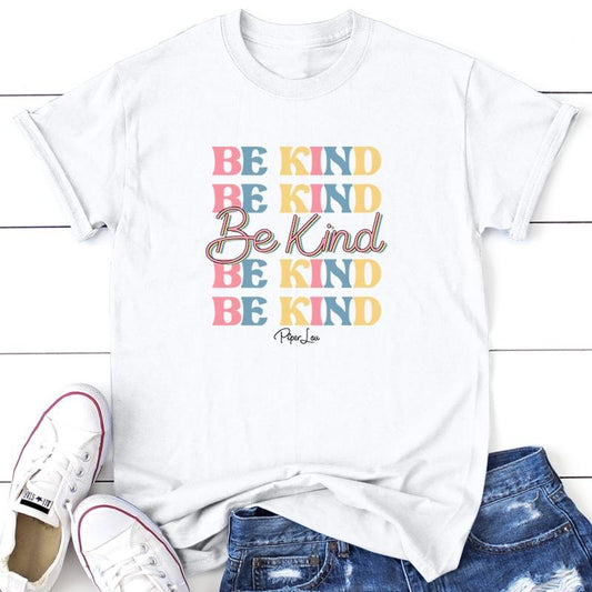 Be Kind Graphic Tee, Proudly Printed In The USA, Tee Gray / White, #sassy #cute #colorprint