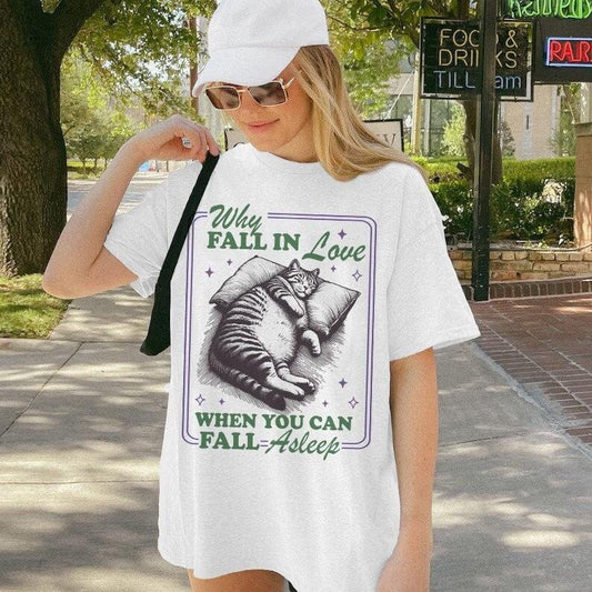 Why fall in love when you can fall asleep | aroace | aromantic | asexual shirt | asexual clothing | asexual pride gifts | ace pride | funny  T-shirt, sweater and Hoodie