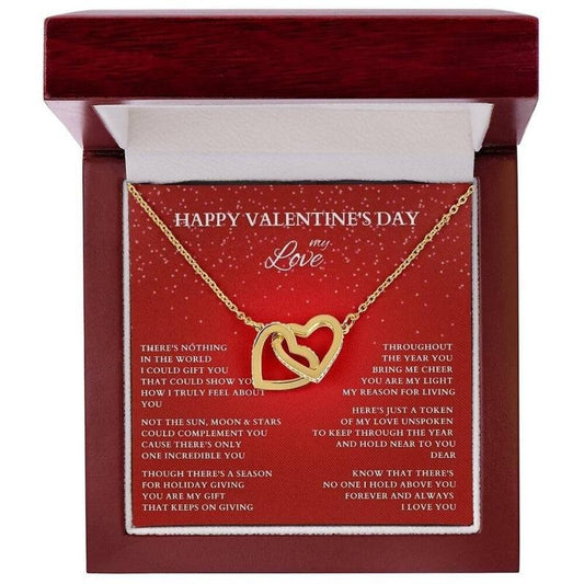 Wife Gift, Girlfriend Gift, Valentine Gift, Happy Valentines Day, Valentine's Day Gift, Wife Necklace, Wife Valentine Gift, Love Necklace With Message Card, Gift For Wife, Necklace With Gift Box, Valentine Gifts, Jewelry Box, Gifts For Valentines Day