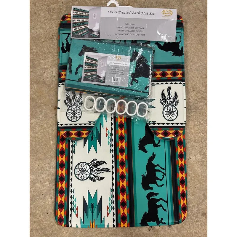 Wild Horses 15 piece Bath Set