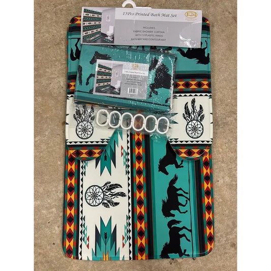Wild Horses 15 piece Bath Set