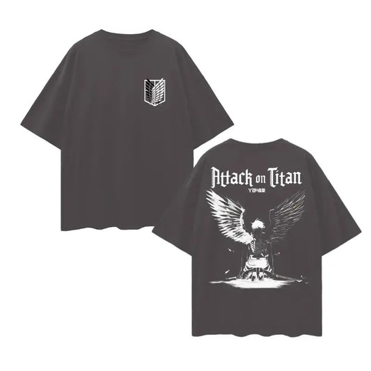 Wings of Freedom Streetwear Shirt | Attack On Titan Hooded Sweatshirt | AOT Anime Graphic Design Top Comfortable Unisex Tees