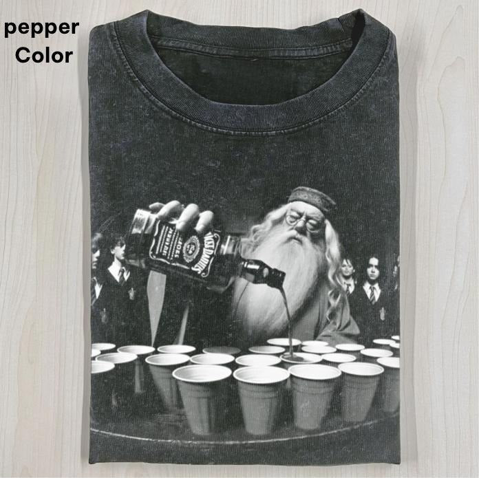 Wizard Drinking Shirt, Harry Poster T-shirt, Meme Cringe Funny Dumb Shirts, Unisex Movie Shirt Menswear Womenswear Streetwear