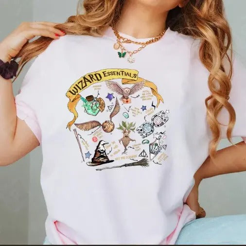 Wizard Essentials shirt, Wizarding World for Fan, Halloween Fall Season shirt, Gift for Book Lover shirt, throne of glass book merch