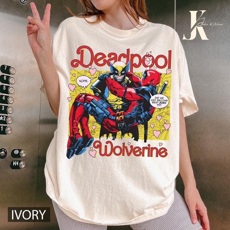 Wolverine Deadpool 2024 Movie Shirt, Deadpool 3 Shirt, Funny Deadpool Wolverine Shirt, Ryan Reynolds, Hugh Jackman, Unisex Cotton Tee