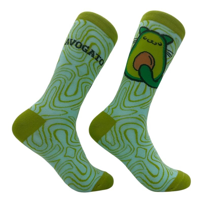 Women's Avogato Socks Funny Sarcastic Cat Lovers Graphic Novelty Footwear for Ladies Funny Graphic Socks Comfortable Fitted Spandex Cotton