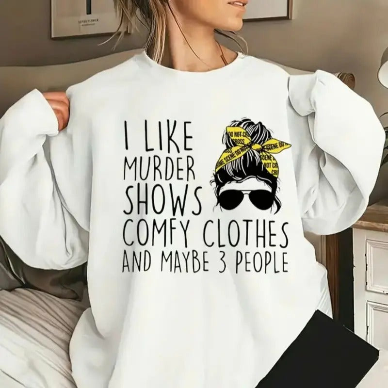 Women's Cartoon & Letter Print Crewneck Long Sleeve Sweatshirt, Back To School Outfits, Lady Casual Soft Comfort Fashion Round Neck Pullover for Fall & Winter, Summer Outfits 2025, Fall Tops, Lady's Comfortable Tops Clothes for Daily Wear, Womenswear