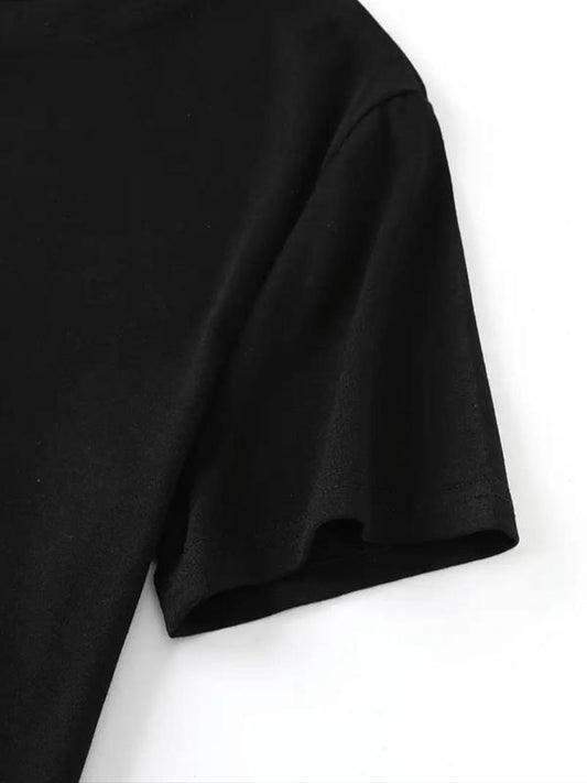 Women's Floral Print Round Neck Graphic Tee, Vintage Trendy Casual Drop Shoulder Short Sleeve T-shirt For Daily Wear, Ladies Summer Outfit