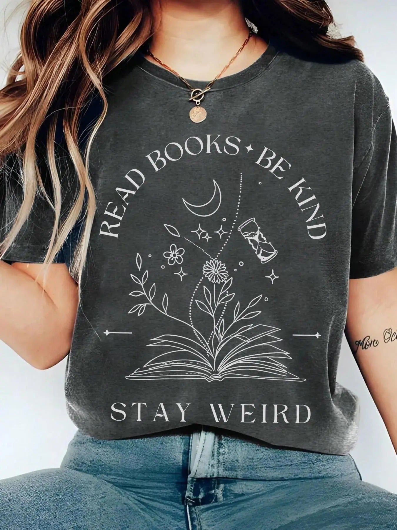 Women's Graphic Print Round Neck Tee, Vintage Trendy Casual Graphic Short Sleeve T-shirt for Daily Wear, Ladies Spring & Fall Outfit, Funny Graphic Tees