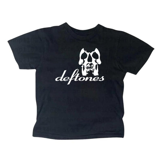 Women's Retro Deftones Baby Tee - Y2K Style Rock Nu Metal Band Gothic Emo Girl Top - Womenswear, Underwear