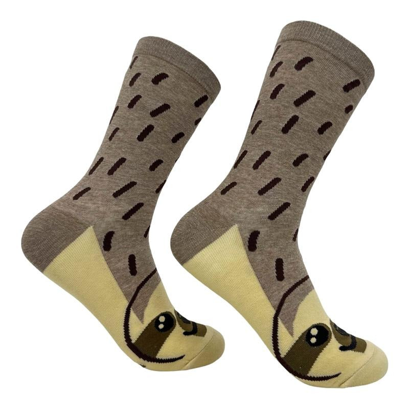 Women's Sloth Socks Funny Cute Cuddly Lazy Mammal Footwear Funny Graphic Socks Comfortable Fitted Spandex Cotton
