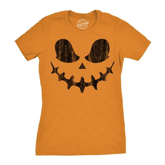 Womens Skeletal Steve Pumpkin T Shirt Funny Halloween Jack O Lantern Skull Smile Tee For Ladies Funny Womens T Shirts Cute Slimming Top Comfortable Soft Womenswear Halloween Tops for Women Women's Orange - XXL