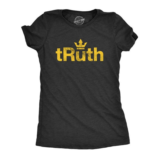 Womens tRuth T Shirt RBG Ruth Bader Ginsburg Supreme Court Graphic Novelty Tee Funny Womens T Shirts Cute Slimming Top Comfortable Soft Womenswear Funny Political Top Women's Novelty Tees Black