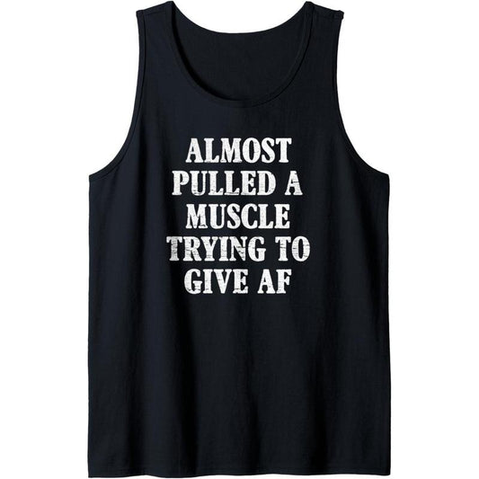 Workout Funny Saying Gym Quote Sarcastic Exercise Fitness Tank Top