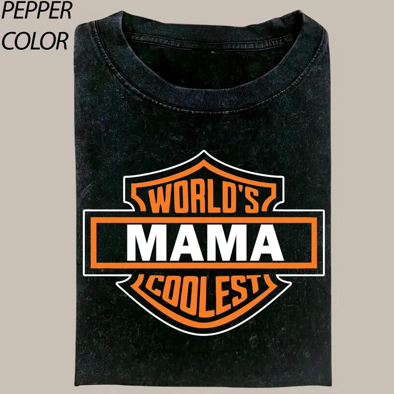 World's Coolest Mama And Papa Shirt, Mother's Day Tee, Motorcycle Dad Gift Funny Father's Day & Christmas Gift for Mon And Dad