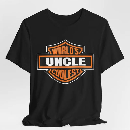 World's Coolest Uncle Shirt, Motorcycle Cool Club Shirt for Men, Pregnancy Announcement TShirt for New Uncle Funny Gift for Uncle to Be Gift