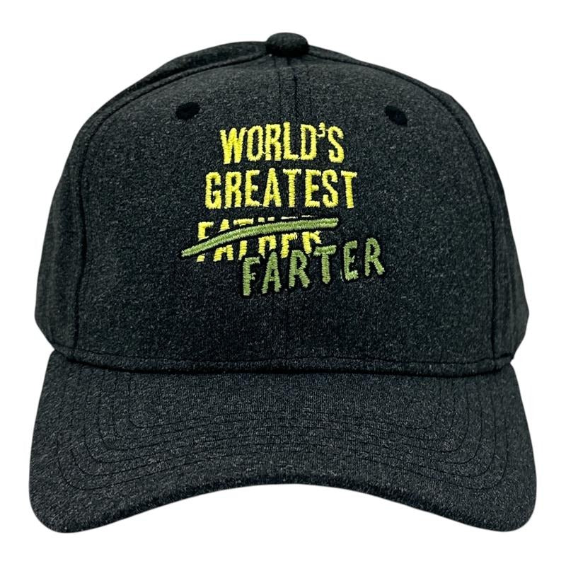 Worlds Greatest Farter Hat Funny Sarcastic Fathers Day Graphic Novelty Cap Funny Hats Dad Joke  Funny Funny Adult Humor  Novelty Caps for Men Black - Standard