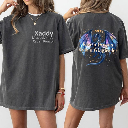 Xaddy shirt, Xaden Riorson shirt, Save a Dragon Ride a Wingleader shirt, Fantasy Bookish shirt, Gift For Book Lover