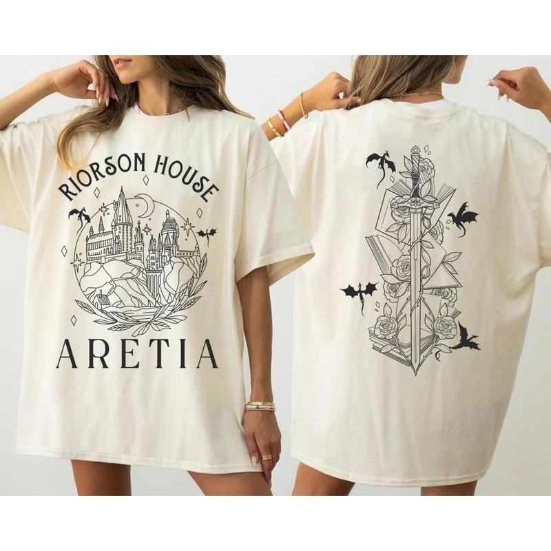 Xaden Riorson Shirt House Fourth Wing T-shirt Fantasy Book Lovers Dragon Riders Tee, Vintage Fashion, Classic Styles for