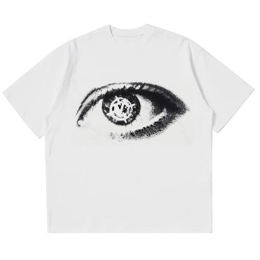 Y2K Target Eye Vintage Graphic Tees, Y2K Target Eye Shirt, Crew Neck, Size S- 3XL, Menswear Top, Womenswear Top Underwear Streetwear A6 Tropical
