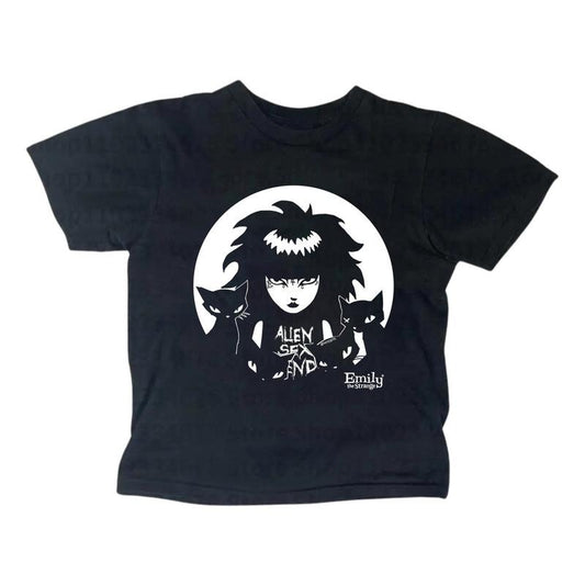 Y2k Emily Strange Baby Tee, Gothic Emo Girl Top, Vintage Women Streetwear, Summer Girl Top, Casual Cotton Short Sleeve, Women Fitted T-Shirt