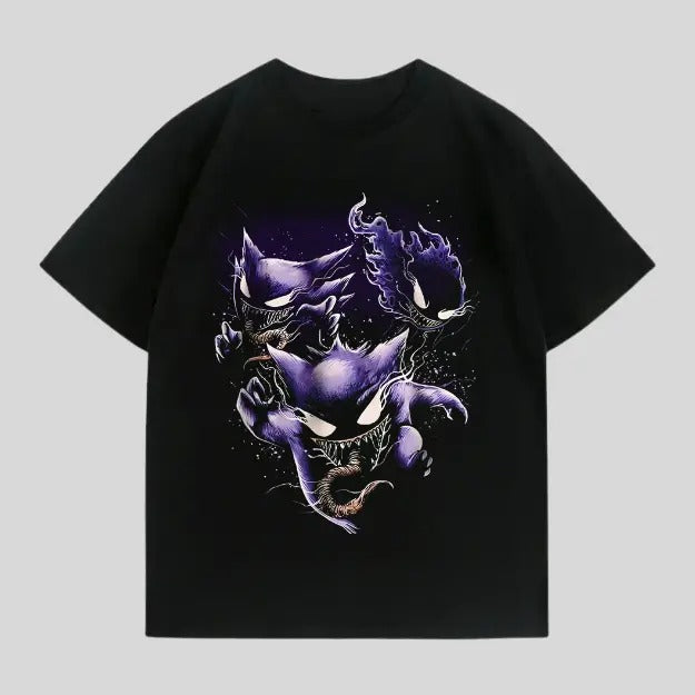 Y2k Ghost Vintage Tee, Gengar T-Shirt, Pokemon Graphic Tees, Pokemon Shirt, Unisex Anime Shirt, Menswear Womenswear Streetwear