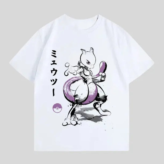 Y2k Mewtwo Vintage Tee, Mewtwo T-Shirt, Pokemon Graphic Tees, Pokemon Shirt, Unisex Anime Shirt, Menswear Womenswear Streetwear