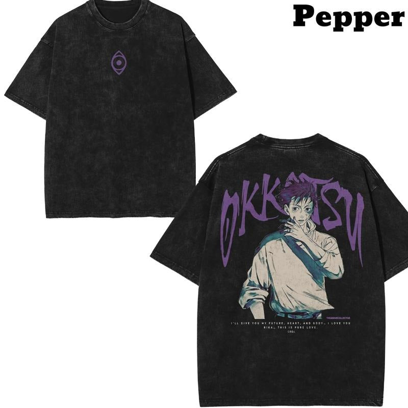 YUTA VINTAGE T-SHIRT, JUJUTSU KAISEN SHirt, JUJUTSU KAISEN Shirt, JUJUTSU KAISEN Merch, Anime Shirt, Vintage Graphic Tee, Anime Graphic Tee, gift For fan Top Menswear