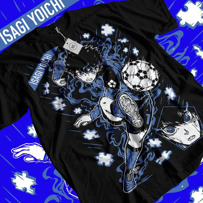 Yoichi Isagi Blue lock anime gift shirt,Meguru Bachira,Kunigami,Rin Itoshi,Nagi