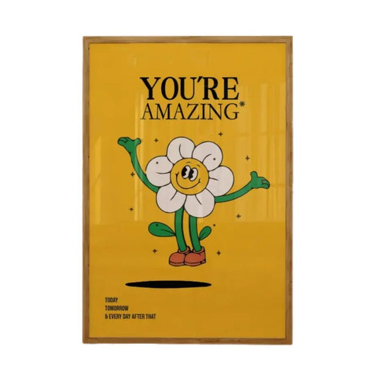 You Amazing Art Print Decor, Retro Wall Decor Print, Motivational Print Wall Art, Gifts For Women Her Wall Art, Poster Prints No Frame, Wall Art Home Decor, Big Wall Decor, Gifts For Birthday Christmas Landscape Ornaments