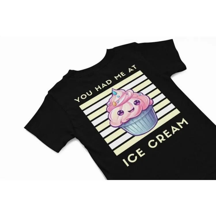 You had me at ice cream kawaii T-Shirt, Cute kawaii Tee, Funny foody shirt gift, quirky food humour shirt, quirky kawaii Lover Gift Made in USA