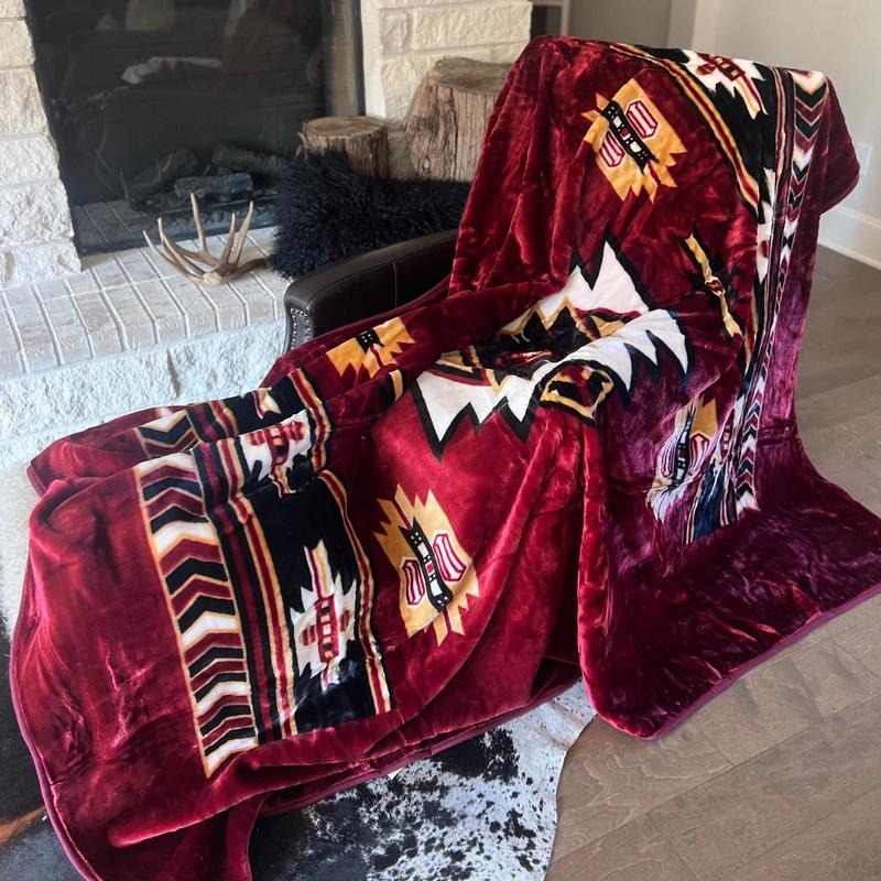 ZBurgundy 487 Throw Blanket