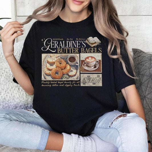 Zodiac Academy Geraldines Buttery Bagels T-shirt, ZA Merch, Almighty Sovereign Society, Lance Orion, Ass Club & Buttery Bagels
