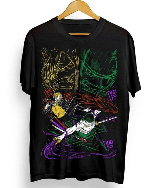 Zoro One Piece T-Shirt Sanji Nami Monkey D Luffy,Mugiwara,Pirate Shirt All Size Anime Mech