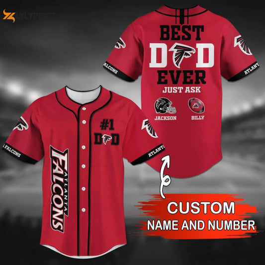 Atlanta Falcons Personalized Baseball Jersey Gift For Men Women - lylyprint.com