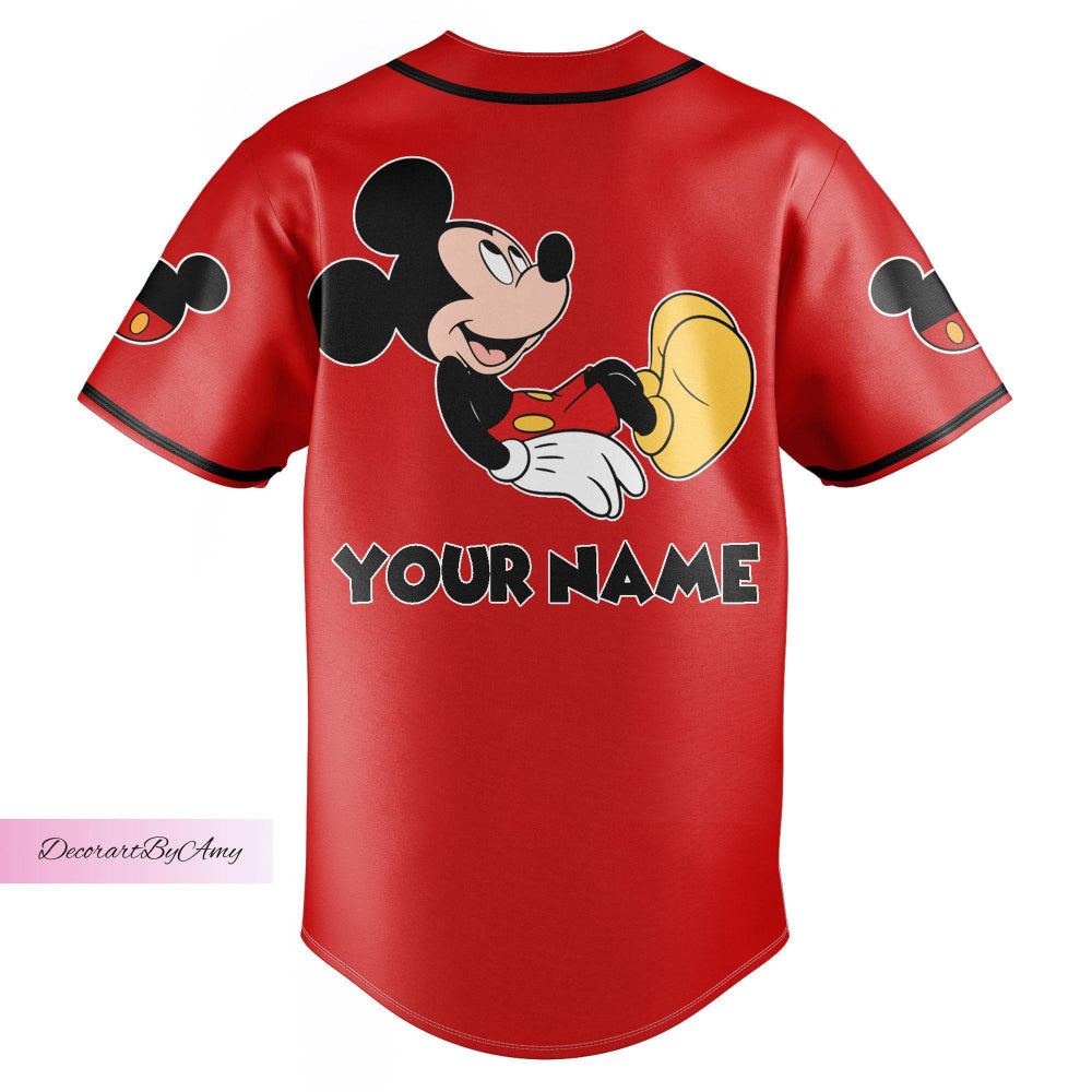 Christmas Mickey Mouse Jersey: Get Festive with Mickey! Perfect Mickey Mouse Baseball Jersey & Disney Shirt - Bafud