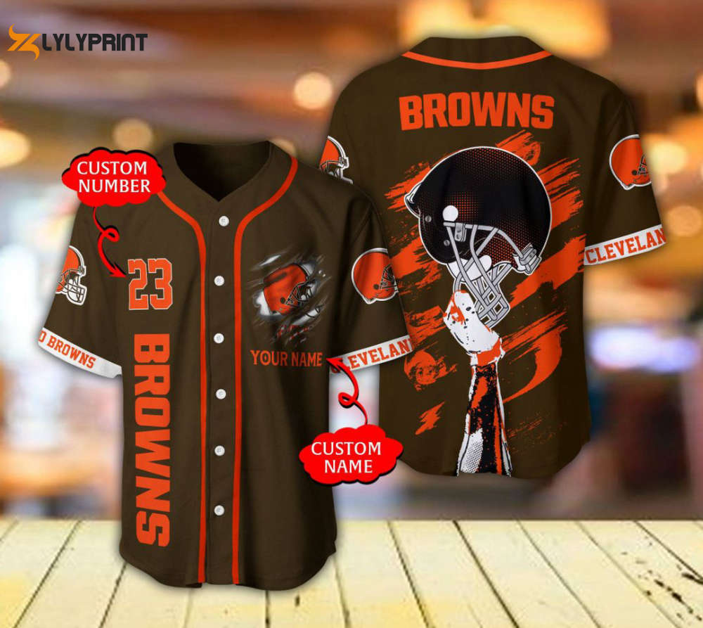 Cleveland Browns Baseball Jersey Personalized Gift For Men Women - lylyprint.com