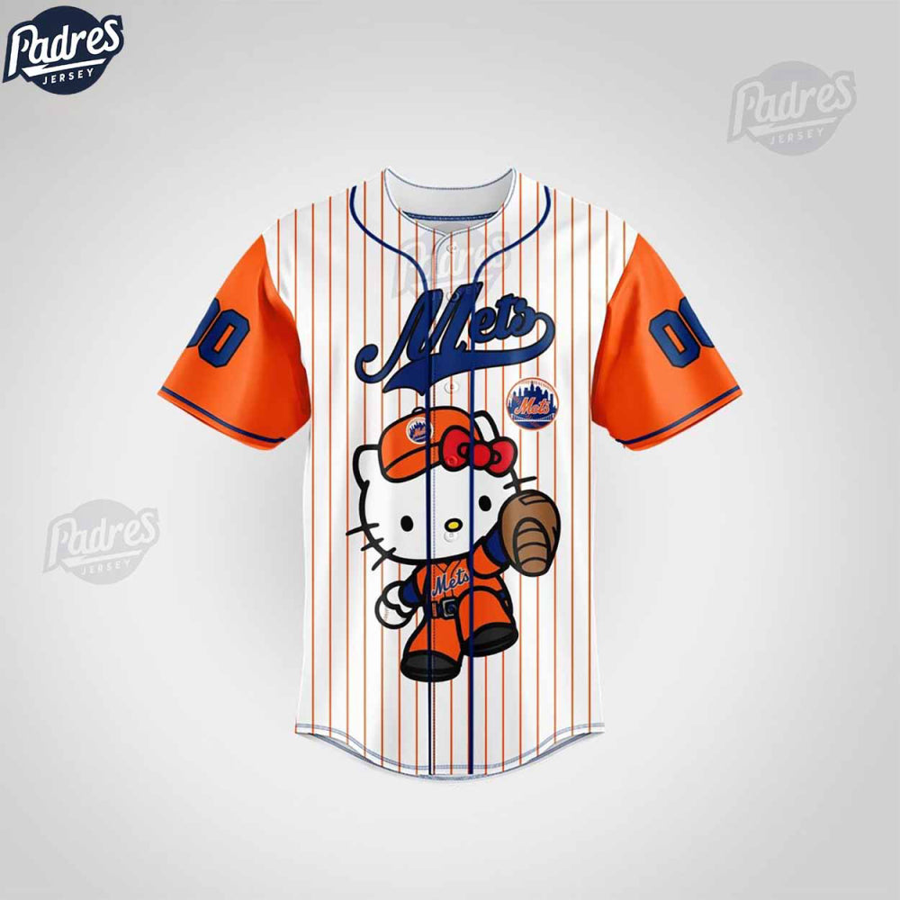 Official Custom NY Mets Hello Kitty Baseball Jersey - Show Your Team Spirit! - Bafud