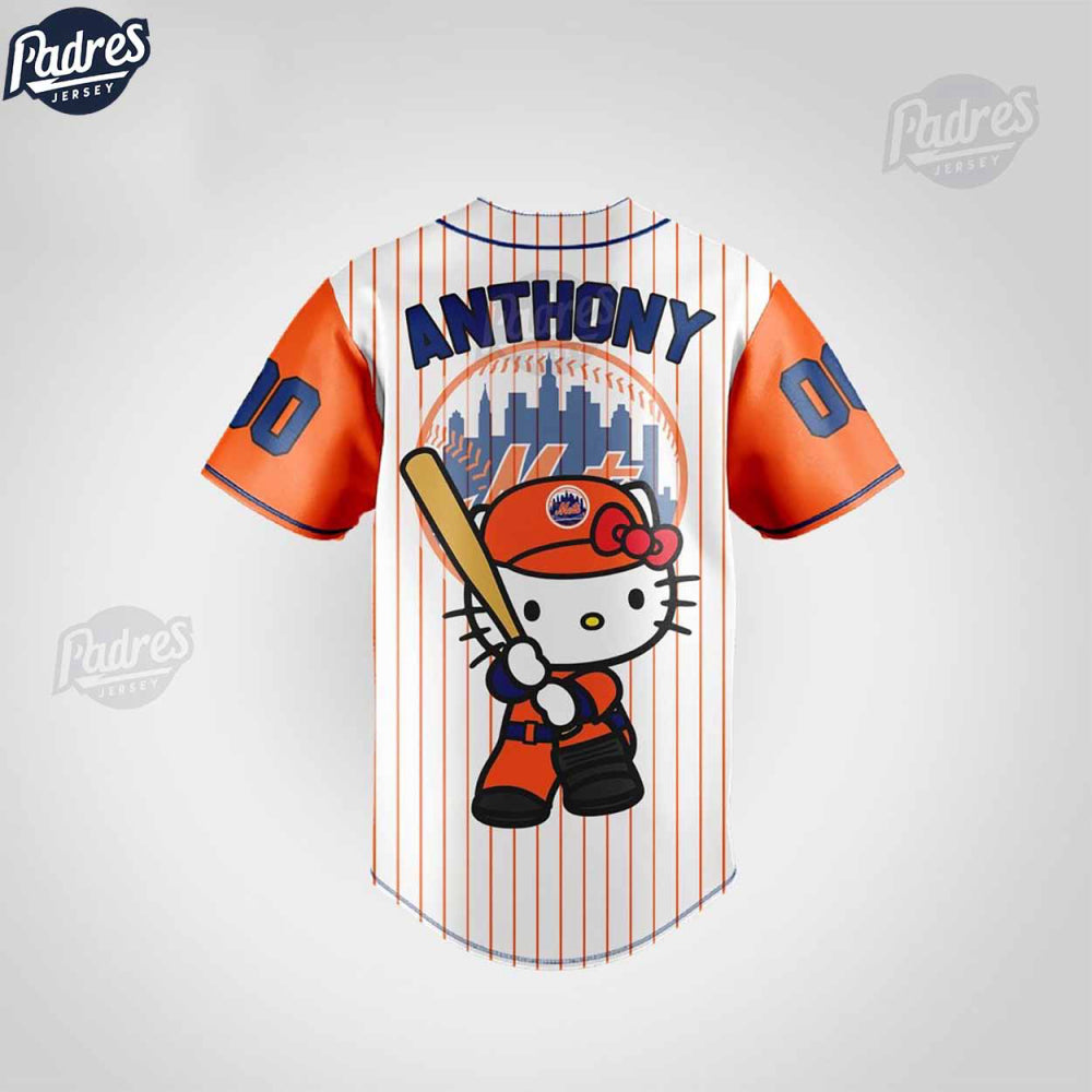 Official Custom NY Mets Hello Kitty Baseball Jersey - Show Your Team Spirit! - Bafud