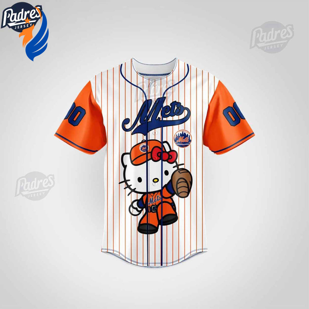 Official Custom NY Mets Hello Kitty Baseball Jersey - Show Your Team Spirit! - Bafud