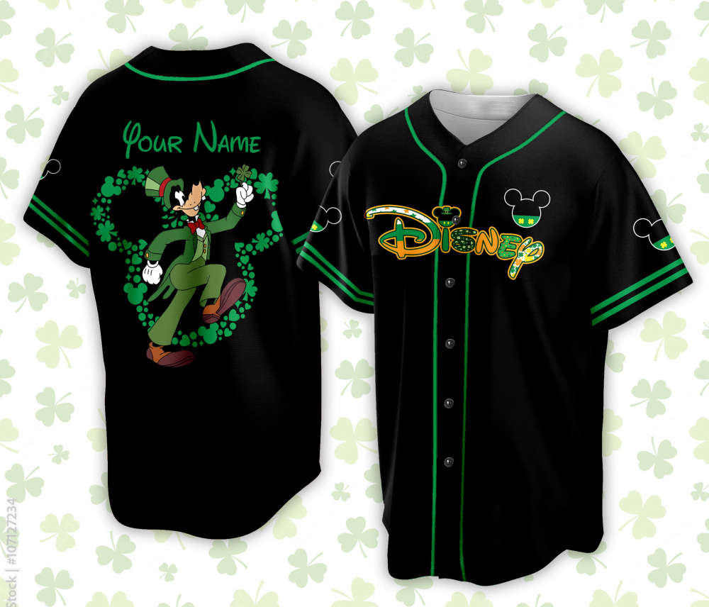 Personalized Mickey St Patrick Day Disneyland Baseball Jersey - Ideal for Baseball Lovers & Family Vacation Trips - Bafud