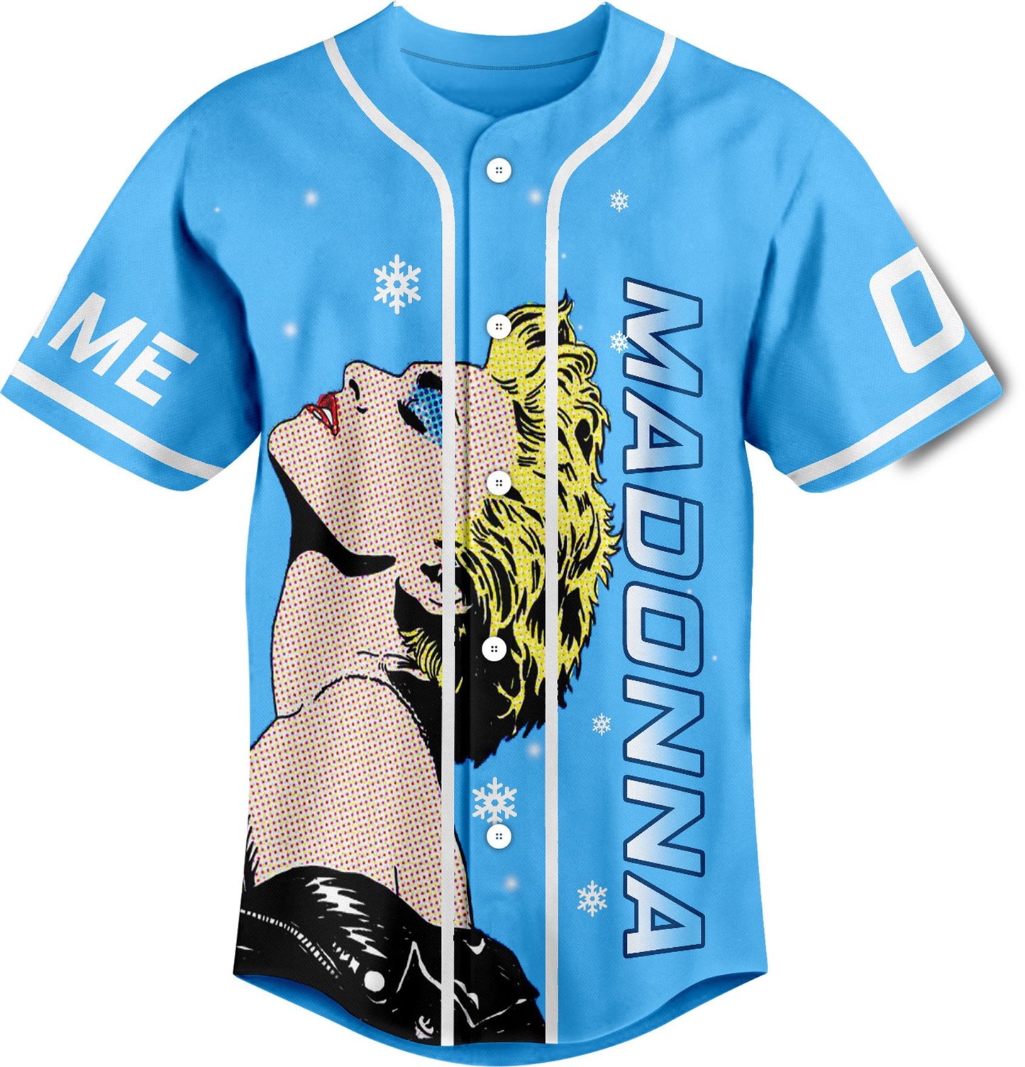 Customized Iconic Blue Madonna Music Baseball Jersey