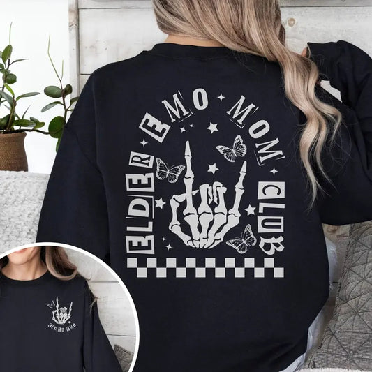 elder emo mom club sweatshirt, elder emo mom shirt, alternative mom, gift for emo mom, elder emo shirt, emo clothing, it wasnt a phase