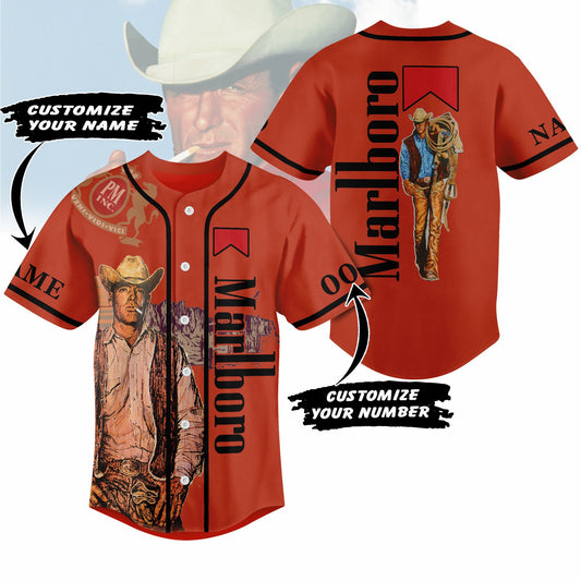 Eye-catching Marlboro Custom Baseball Jersey