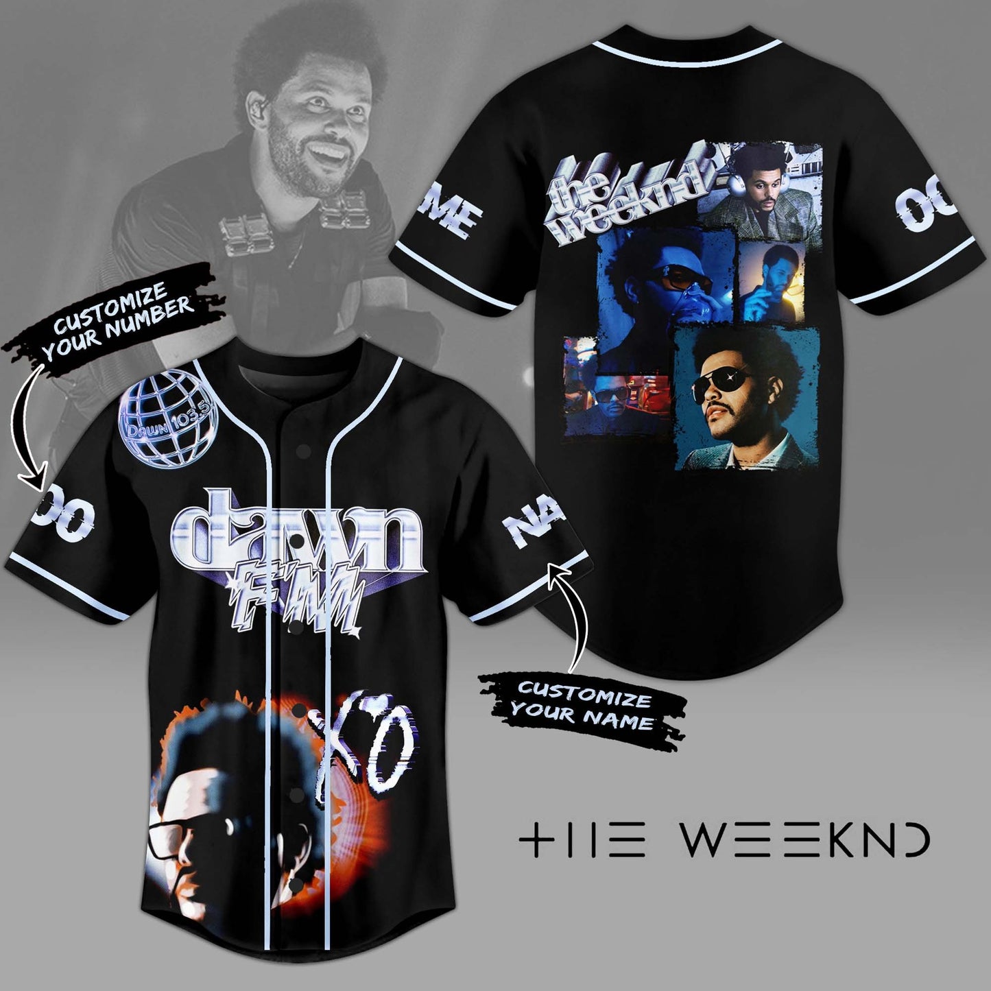 Fashionable Personalized The Weeknd Baseball Jersey