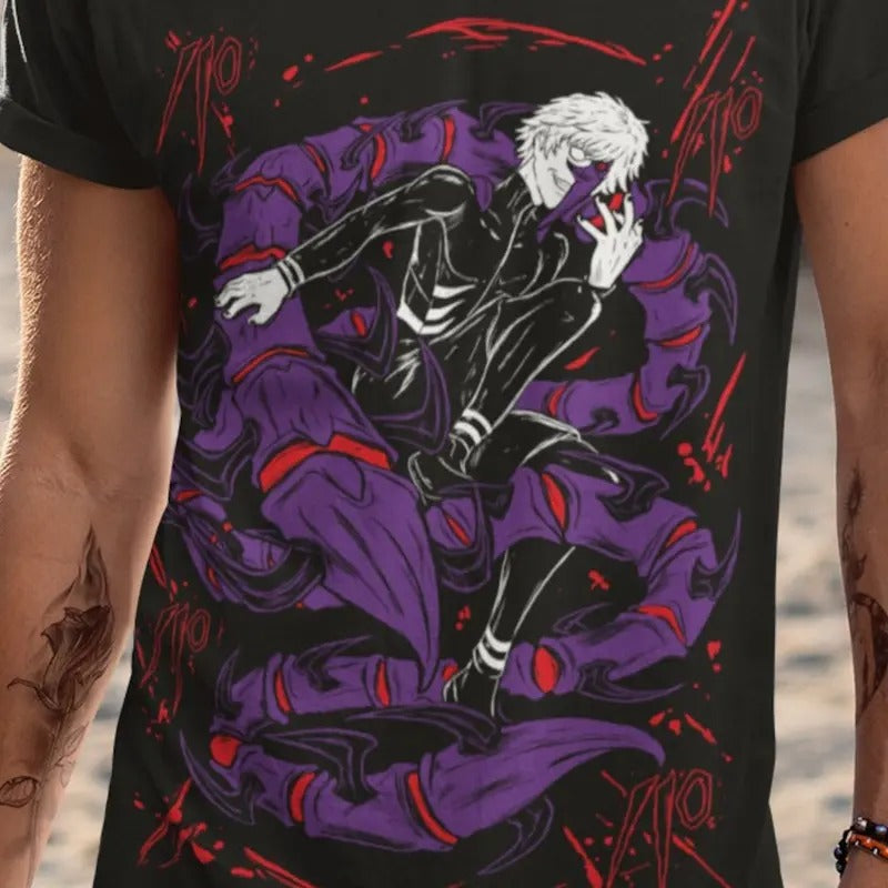 ken shirt Fire Style Streetwear Japan Style Unisex 100% Cotton Exclusive Anime,comfortable shirt Horror anime